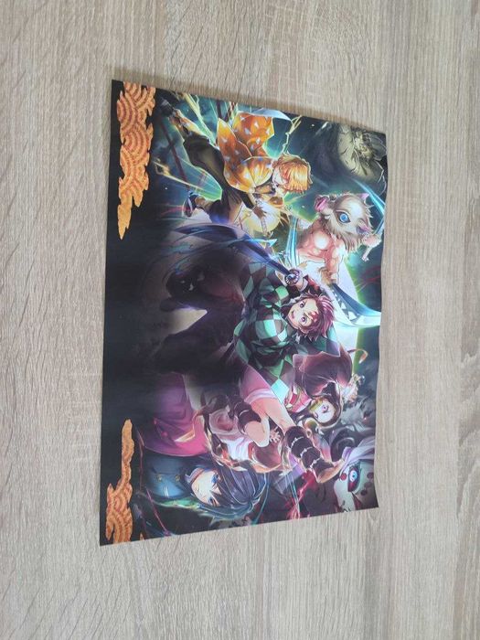 Аниме плакат постер Клинок, рассекающий демонов / Kimetsu no Yaiba