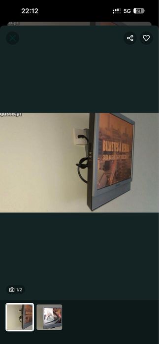 Televisão Samsung pequena