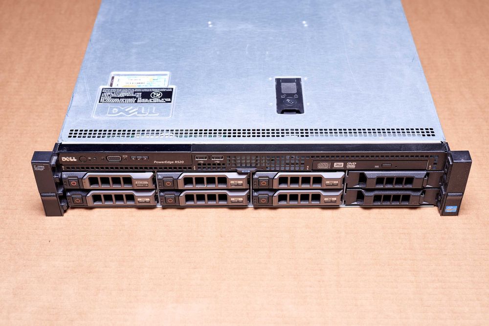Dell PowerEdge R520 – Xeon E5-2407 v2  16GB 5xSAS 1xSATA HDD RAID