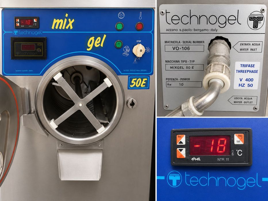Technogel Mixgel 50E Gelato Batch Freezer (not Carpigiani)