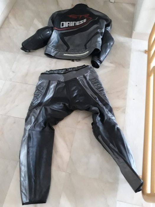 Fato moto Dainese em pele
