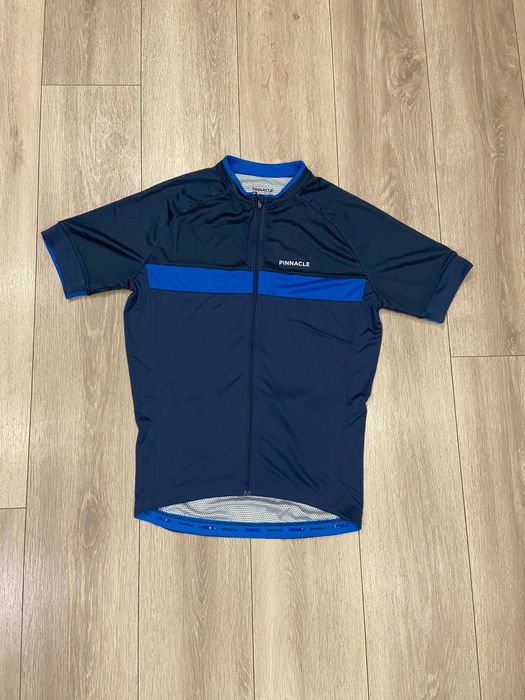 |L| Чоловіча Велофутболка Pinnacle / Велоджерсі / Джерсі Pinnacle Race Cycling Jersey - Navy