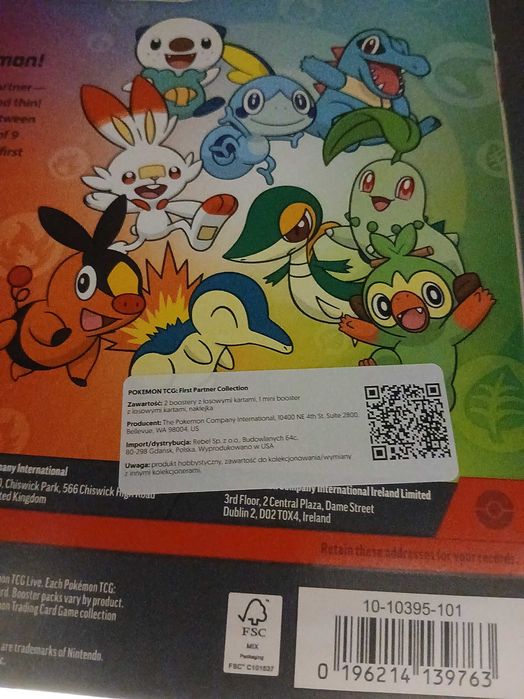 Karty pokemon series 2 First Partner