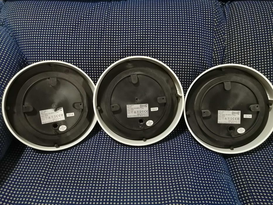 4 Apliques olho de Boi redondo - IKEA