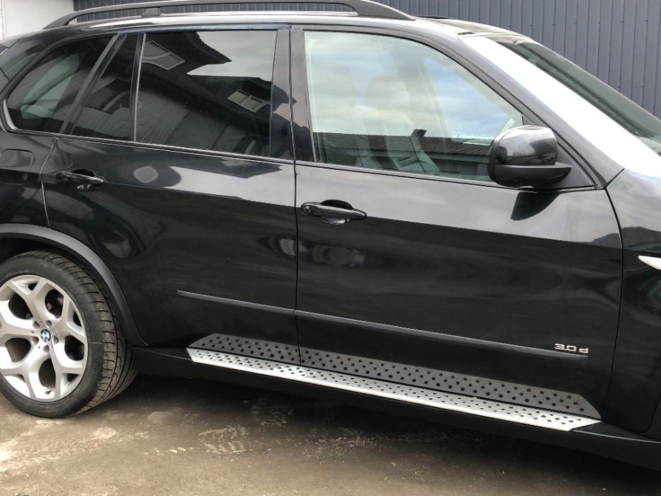 Пороги алюминиевые BMW X5 E70 Порогі алюмінієві БМВ Х5 Е70 подножки