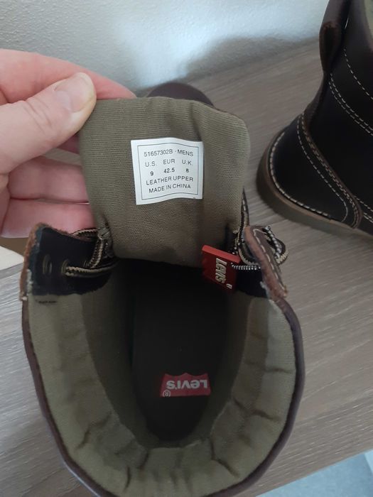 Кожаные ботинки оригинал Levis lex II 41 41.5 42