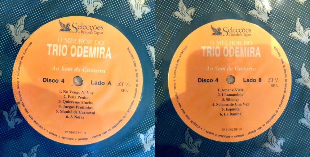 LP Colectânea "O melhor do Trio Odemira"