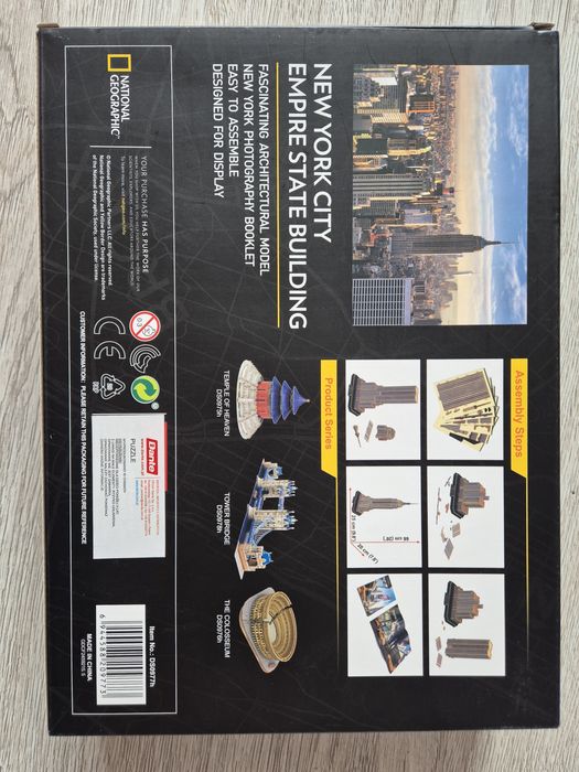 Puzzle 3D Empire state building National geographic  stan idealny