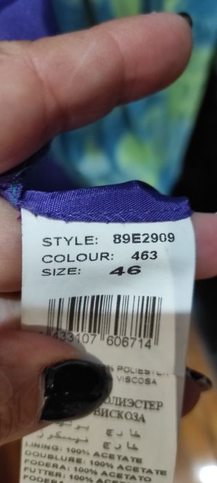 Casaco verde e azul turquesa da desigual 46