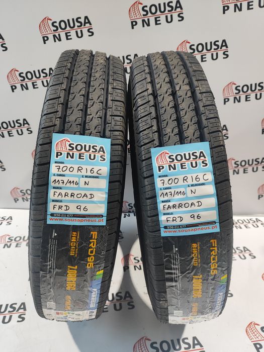 2 pneus novos 7.00 R16 - Oferta da entrega - 240 Euros