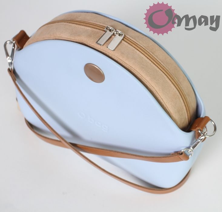 organizer OBAG MOON LIGHT biszkopt eko zamsz 2 kieszenie wkład OMAY