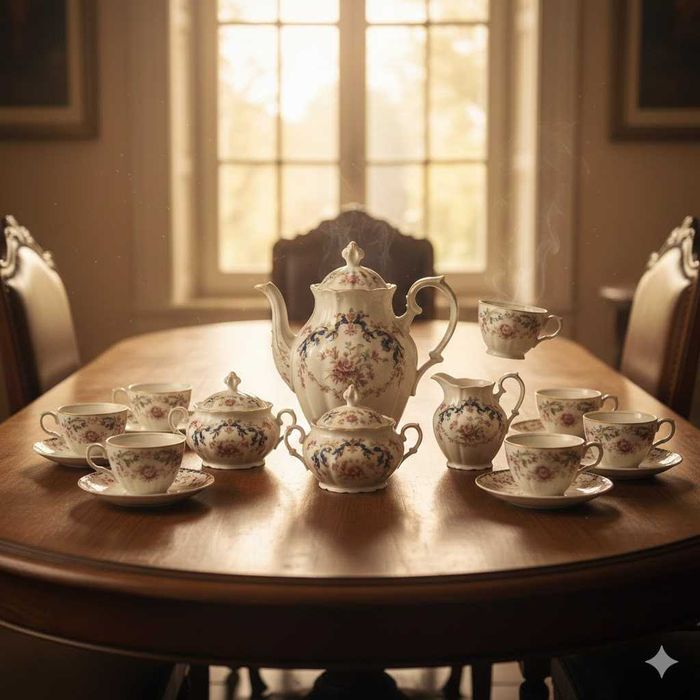 Raridade e Elegância: Serviço de Chá Vista Alegre Vintage