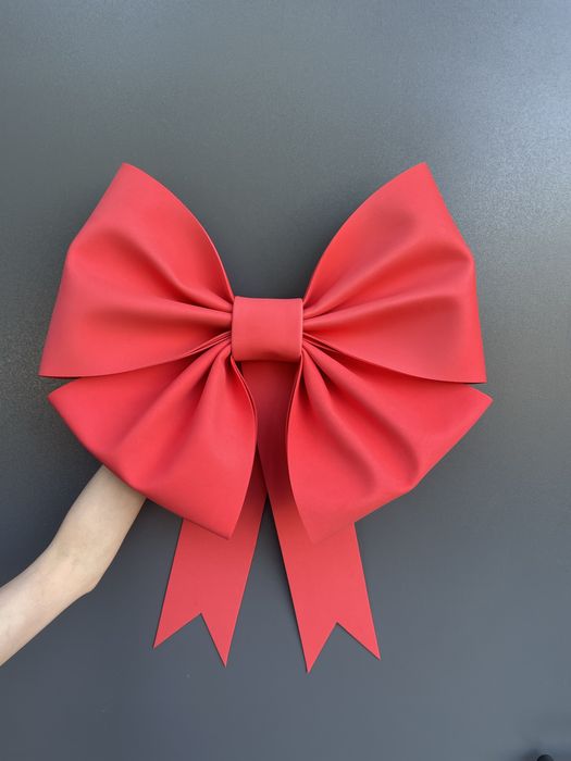 Бант для авто червоний 50 см, бант для упаковки подарунку