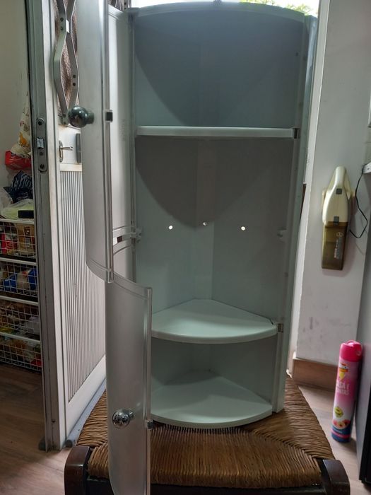 Armário de WC em PVC de canto