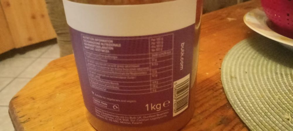 Bulk Crunchy Peanut Butter 1 kg – masło orzechowe 36 sztuki
