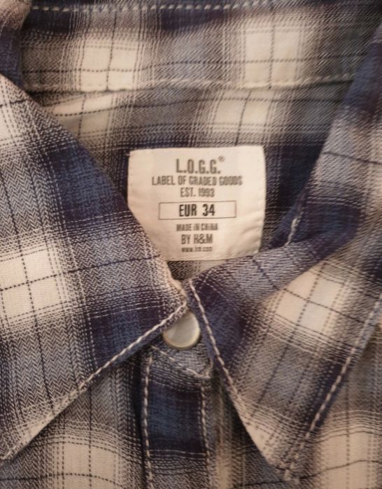 Niebieska koszula w kratę