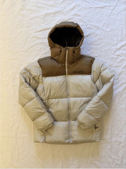 Чоловіча куртка бежева коричнева S оригінал columbia  зима ориг с