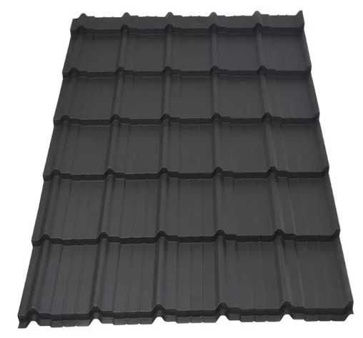 Металочерепиця  Металлочерепица матовая графит антрацит
