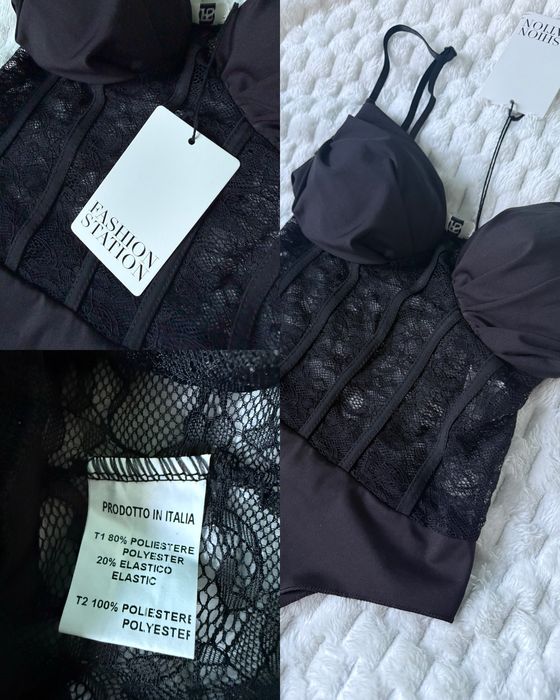 Nowe body sexy czarne koronka