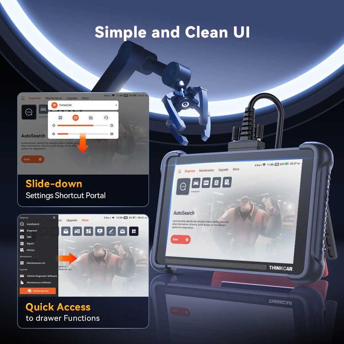 ThinkCar ThinkScan 689 Máquina Diagnóstico OBD + 35 Funções (NOVO)