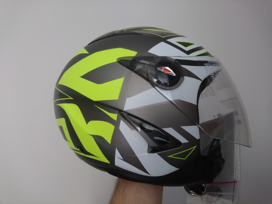 Nowy kask Kask Airoh JT Convert jet - Żółty w rozmiar xs 53-54cm