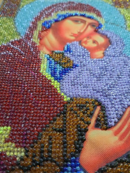 Ікона вишита бісером