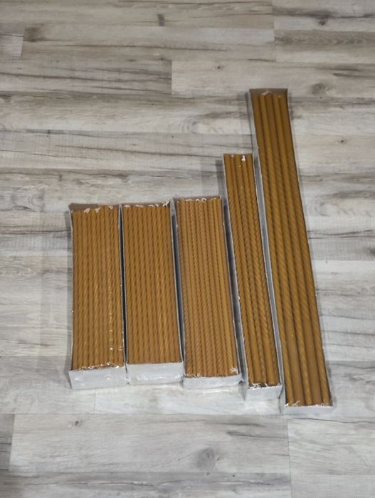 Церковні свічки з натурального воску | кручені, архієрейські | Опт