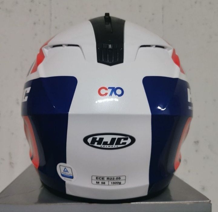 Capacete HJC C70 Curves White / Blue ( L )( NOVO )