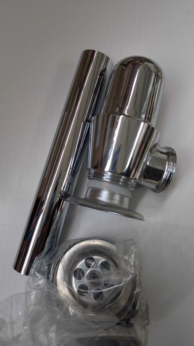 syfon umywalkowy butelka chrom viega