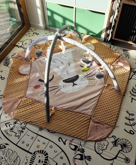 Dwustronna mata edukacyjna Nukido lew