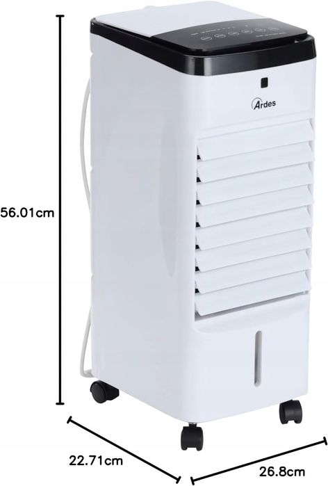 Ardes Ar5R06D Wentylator Chłodnica Przenośna Biała 64 Db
