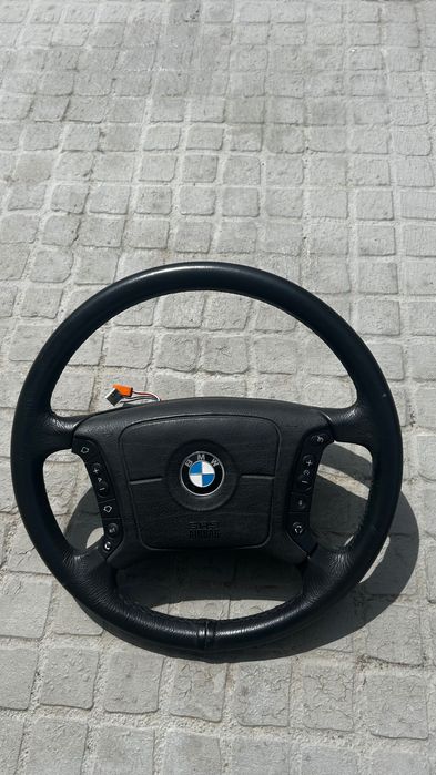 Volante multifunções original para modelos BMW E39, E46, E38, e E53 com AIRBAG