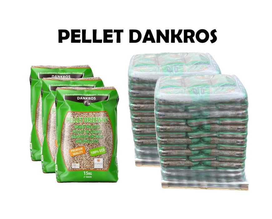 Pellet DANKROS Polski producent transport dostawa 1050kg
