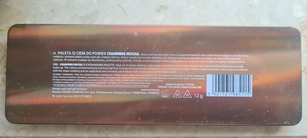 Eveline charming mocha paletka cieni