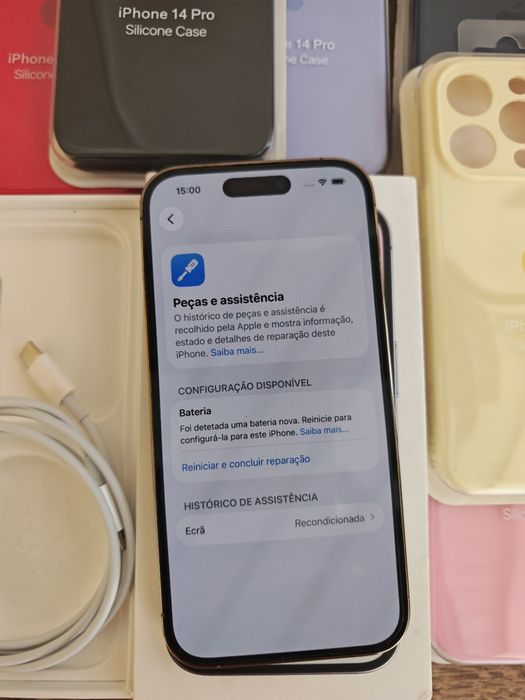 iPhone 14 Pro 6.1" 128GB Gold  Bom estado  Aceito Retomas