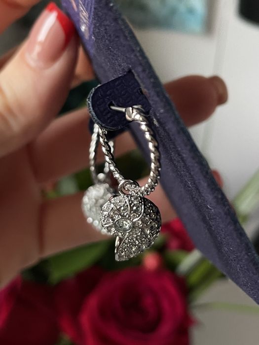 Brincos concha Swarovski