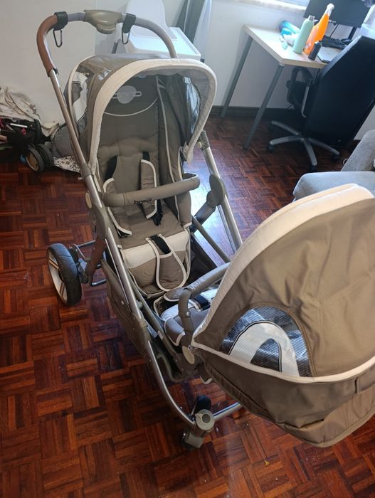 Brevi Ovo Twin Carrinho Duplo + 2 Ovinhos + 2 Alcofas