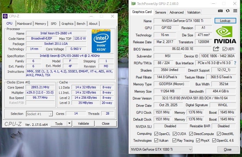 Ігровий ПК xeon e5 2680v4+1080ti 11gb