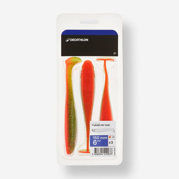 Amostra Flexível de Pesca YUBARI FATSHAD com Atrativo Laranja