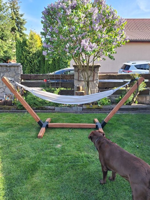 Solidny stelaż +hamak 2-osobowy brazylijski