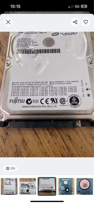 Disco Rigido Sata Fujitsu MHY2160BH 160GB