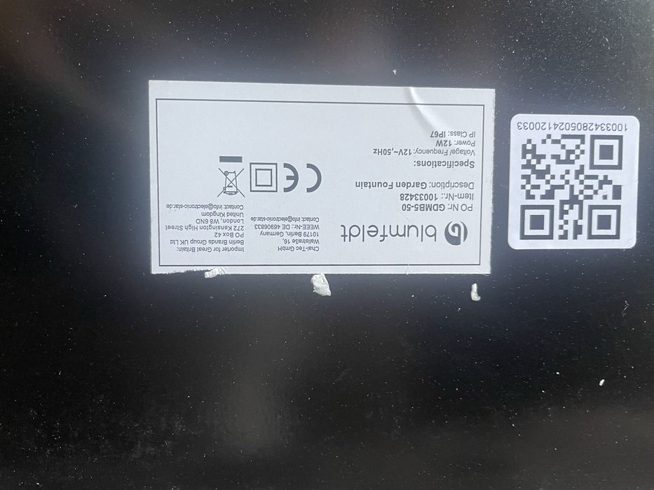 Фонтан садовый Blumfeldt Raincastle (Германия)