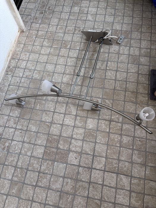 Candeeiro de teto inox