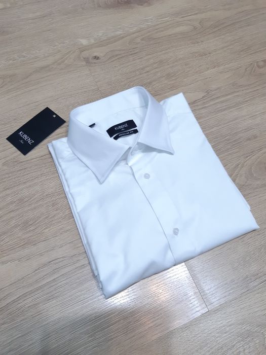 Koszula r. 188/194 KUBENZ nowa 43/44 biała bawełna regular fit