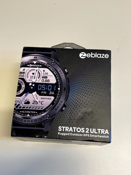 Smartwatch Zeblaze Stratos 2 Ultra Rugged GPS | Ekran AMOLED, Szary (2929)