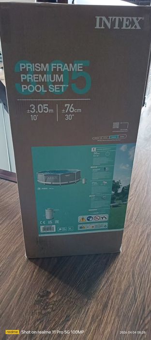 Basen stelażowy  z pompą Intex 305x76 premium z pompa