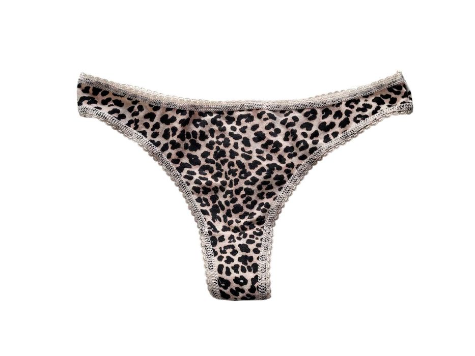 Majtki damskie stringi panterka Marks&Spencer 34,XS bielizna