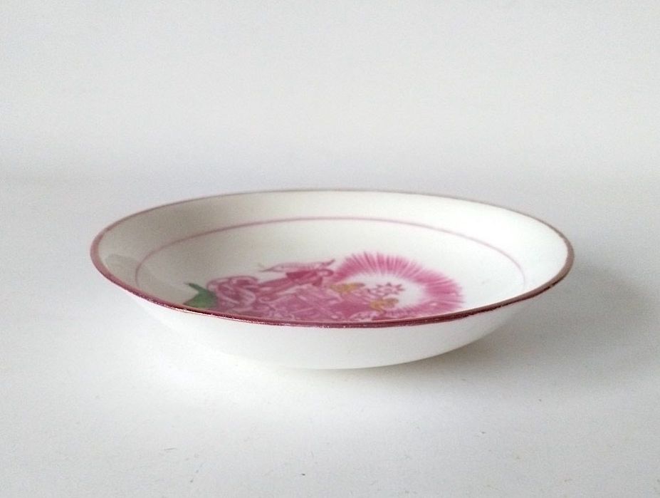 Spodek trzeźwość Temperance star ceramika unikat antyk zabytek