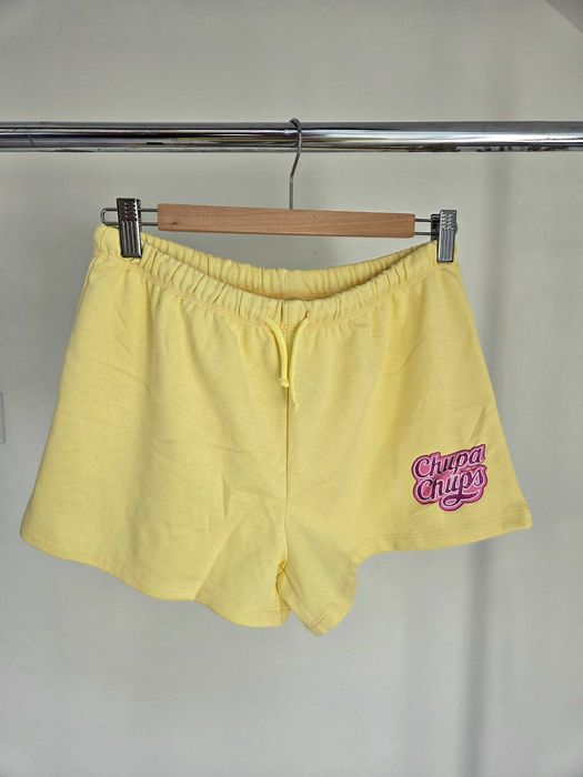 Żółte dresowe shorty spodenki Chupa Chups