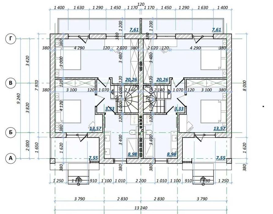 Продаж дуплексів 115 м² із власним подвір'ям